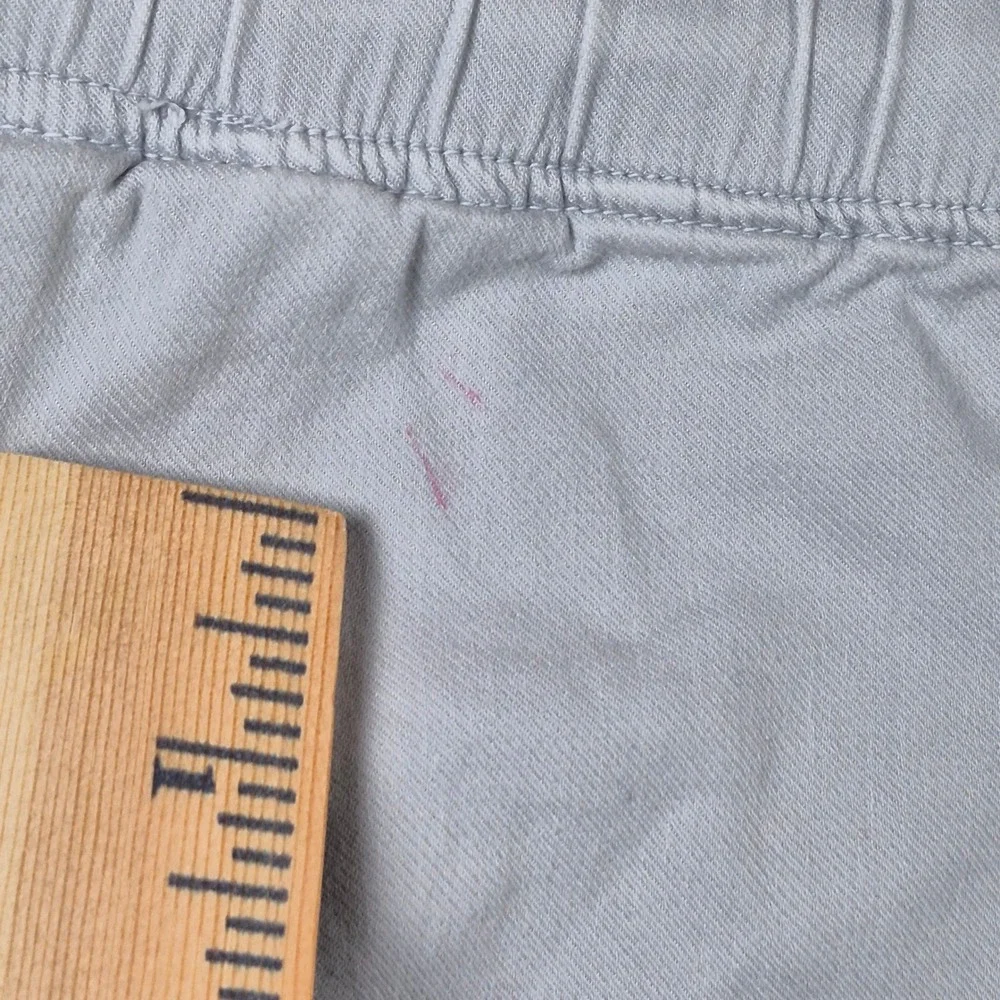 Faherty Mens XXL Light Gray Organic Cotton Linen Blend Drawstring Casual Shorts